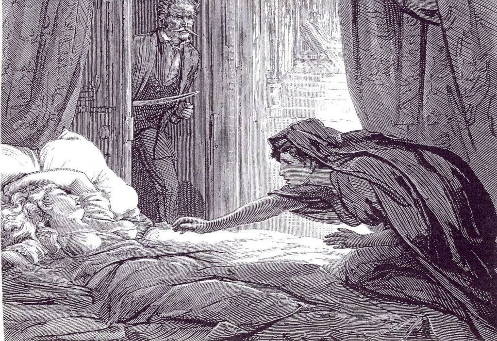 Illustration from The Dark Blue by D. H. Friston (1872)